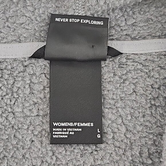 The North Face Full Zip Sweater Women's Size L Fleece Jacket NF0A3LH8 EUC Knit - Picture 7 of 15